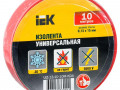 Изолента ПВХ 0.13х15мм (рул.10м) красн. IEK UIZ-13-10-10M-K04