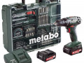 Винтоверт аккумуляторный BS 18 2х2.0Ач LiIon с набором оснастки Metabo 602207880