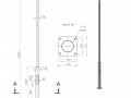 Опора ОП1ф-4.0-108/76/т60-(К170-130-4х14)-по 9005 муар Пересвет В00007136