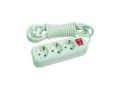 Удлинитель 3х5м с заземл. 16А IP20 с выкл. пластик. Makel MGP214