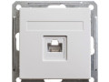 Розетка компьютерная 1-м СП W59 RJ45 кат.5E механизм бел. SE RSI-152K5E-1-86