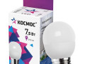 Лампа светодиодная 7.5Вт шар 6500К холод. бел. E27 220В КОСМОС LkecLED7.5wGL45E2765