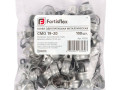 Скоба крепежная однолапковая СМО d10-11мм метал. оцинк. (уп.100шт) Fortisflex 49150