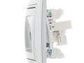 Розетка компьютерная + телефонная 2-м СП Mira RJ45 + RJ11 сер. метал. LEZARD 701-1010-143