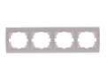 Рамка 4-м Deriy горизонт. бел. LEZARD 702-0200-149