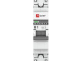 Выключатель автоматический модульный 1п B 1А 4.5кА ВА 47-63 PROxima EKF mcb4763-1-01B-pro