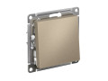 Выключатель 1-кл. СП AtlasDesign 10А IP20 (сх. 1) 10AX с самовозвратом механизм шампань SE ATN000515