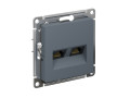 Розетка компьютерная 2-м AtlasDesign RJ45 кат.5E механизм грифель SE ATN000785
