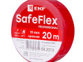 Изолента ПВХ 19мм (рул.20м) крас. SafeFlex EKF plc-iz-sf-r