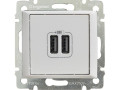 Розетка USB 2-м СП Valena механизм бел. (DIY-упак.) IEK 694370