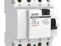 Выключатель дифференциального тока (УЗО) 4п 40А 30мА тип AC Basic электрон.EKF elcb-4-40-30e-sim