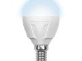 Лампа светодиодная LED-G45 7W/NW/E14 /FR PLP01WH Яркая 7Вт шар матовая 4000К нейтр. бел. E14 (упак. картон) Uniel UL-00002417
