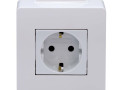 Коробка 1-м ОП PDD-N60 16А IP00 с заземл. с силовой роз. BRAVA 2мод. бел. DKC 10482