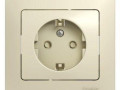 Розетка 1-м СП Glossa 16А IP20 с заземл. защ. шторки в сборе беж. SE GSL000244