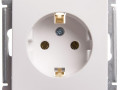 Розетка 1-м СП W59 16А IP20 с заземл. без защ. шторок механизм бел. SE RS16-154-1-86
