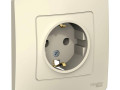 Розетка 1-м СП Blanca 16А IP20 250В с заземл. без защ. шторок молоч. SE BLNRS001012