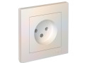 Розетка 1-м СП AtlasDesign 16А IP20 без заземл. в сборе жемчуж. SE ATN000440