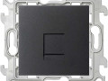 Розетка телефонная СП Simon 24 RJ11 IP20 механизм графит Simon 2410480-038