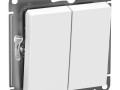 Выключатель 2-кл. Atlasdesign Aqua IP44 (сх. 5) 10AX механизм бел. SE ATN440151