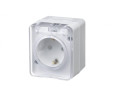 Розетка 1-м ОП AtlasDesign PROFI 16А IP54 250В заземл. защ. шторки бел. SE ATN540145