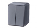 Выключатель 2-кл. ОП AtlasDesign PROFI IP54 10AX антрацит SE ATN544051