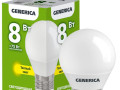 Лампа светодиодная G45 8Вт шар 3000К E27 230В GENERICA LL-G45-08-230-30-E27-G