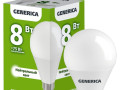 Лампа светодиодная G45 8Вт шар 4000К E14 230В GENERICA LL-G45-08-230-40-E14-G