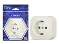 Розетка 1-м ОП Frea 16А IP20 250В с заземл. АБС-пластик беж. TOKOV ELECTRIC TKE-FR-R1Z-C02