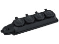 Колодка удлинителя 4-м 16А с заземл. каучук TOKOV ELECTRIC TKE-C05-KK4-Z