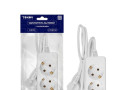 Удлинитель 2х1.5м с заземл. 10А 3х0.75 TOKOV ELECTRIC TKE-C01-BU2-1.5-075-Z