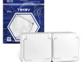Розетка 2-м ОП Nix 16А IP54 250В с заземл. с крышкой бел. TOKOV ELECTRIC TKE-NX-R2Z-C01-IP54