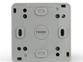 Розетка 1-м ОП Nix 16А IP54 250В с заземл. с крышкой сер. TOKOV ELECTRIC TKE-NX-R1Z-C06-IP54