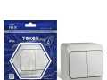 Выключатель 2-кл. ОП Nix 10А IP54 250В сер. TOKOV ELECTRIC TKE-NX-V2-C06-IP54