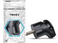 Вилка угловая 16А 250В с заземл. черн. TOKOV ELECTRIC TKL-PLUZ-C05