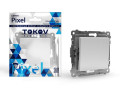 Переключатель проходной 1-кл. СП Pixel 10А IP20 механизм бел. TOKOV ELECTRIC TKE-PX-P1-C01