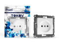 Розетка 1-м СП Pixel 16А IP20 без заземл. механизм бел. TOKOV ELECTRIC TKE-PX-R1-C01