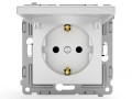 Розетка 1-м СП Pixel 16А IP20 с заземл. защ. шторки с крышкой механизм бел. TOKOV ELECTRIC TKE-PX-R1ZSW1-C01