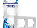 Рамка 2-м Pixel универс. бел. TOKOV ELECTRIC TKE-PX-RM2-C01