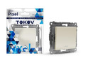 Выключатель 1-кл. СП Pixel 10А IP20 с индикатором механизм беж. TOKOV ELECTRIC TKE-PX-V1I-C02