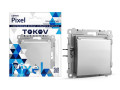 Розетка 1-м СП Pixel 16А IP20 с заземл. защ. шторки с крышкой механизм алюм. TOKOV ELECTRIC TKE-PX-R1ZSW1-C03