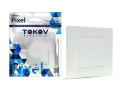 Выключатель 1-кл. СП Pixel 10А IP20 в сборе перламутр. TOKOV ELECTRIC TKE-PX-V1F-C04