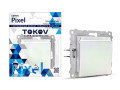 Розетка 1-м СП Pixel 16А IP20 с заземл. защ. шторки с крышкой механизм перламутр. TOKOV ELECTRIC TKE-PX-R1ZSW1-C04