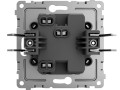 Выключатель 1-кл. СП Pixel 10А IP20 с индикатором механизм карбон TOKOV ELECTRIC TKE-PX-V1I-C14