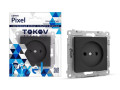 Розетка 1-м СП Pixel 16А IP20 без заземл. механизм карбон TOKOV ELECTRIC TKE-PX-R1-C14