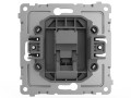 Розетка компьютерная 1-м СП Pixel RJ45 кат.5E механизм карбон TOKOV ELECTRIC TKE-PX-RC1-C14