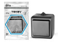 Выключатель 1-кл. ОП Dita IP54 10А 250В карбон TOKOV ELECTRIC TKL-DT-V1-C14-IP54