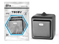 Выключатель 1-кл. ОП Dita IP54 10А 250В с индикацией карбон TOKOV ELECTRIC TKL-DT-V1I-C14-IP54