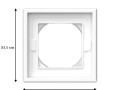 Рамка 1-м ArtGallery IP44 бел. SE GAL440101