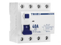 Выключатель дифференциального тока (УЗО) 4п (3P+N) 40А 30мА тип AC 6кА PRIZMA TOKOV ELECTRIC TKE-PZ60-RCDM-4-40-30-AC