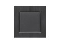 Розетка 1-м с крышкой Karea LINE STAR с заземл. дым. металлик Makel 86050029